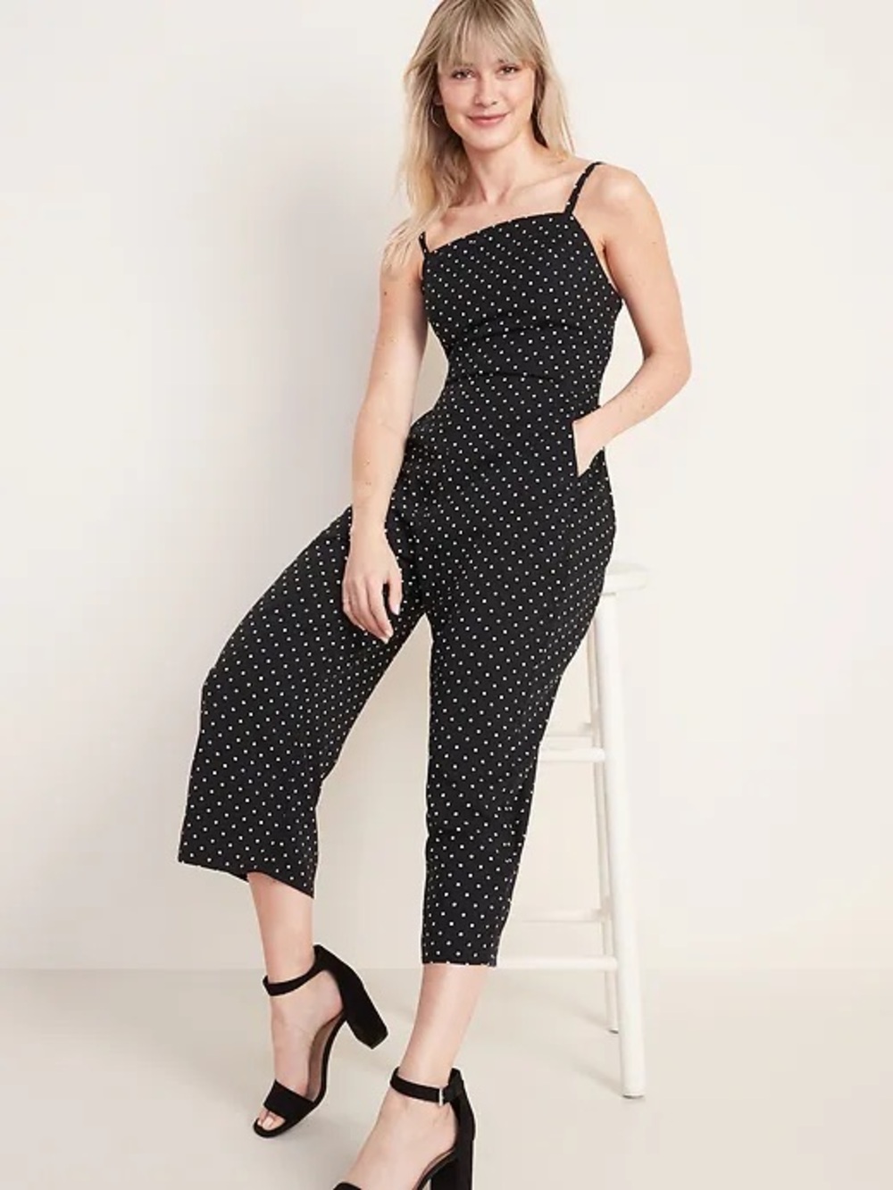 Old Navy Square-Neck Cami Jumpsuit | M